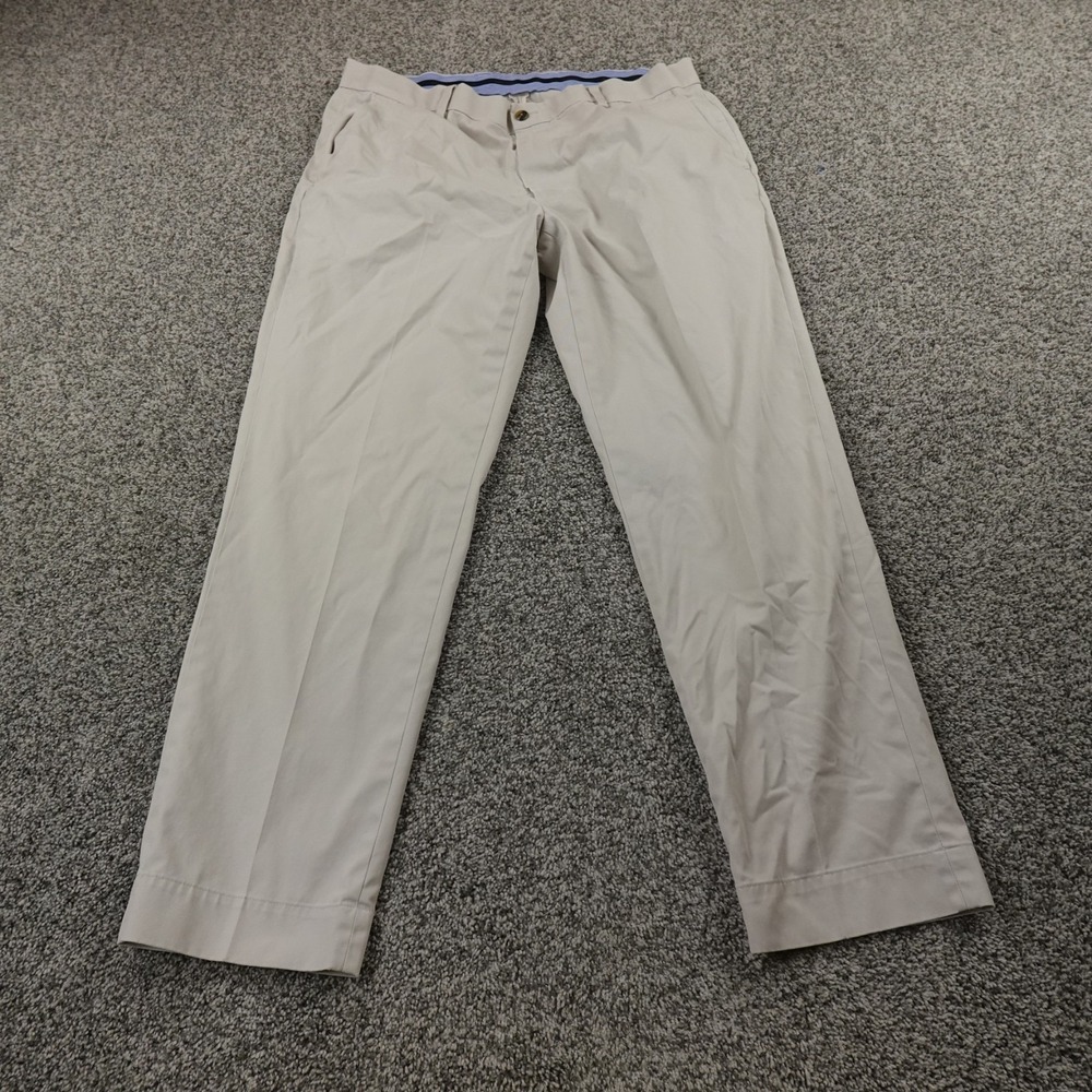 Brooks Brothers Pants Mens 37X30 Beige Advantage Chino Stretch Milano Trouser
